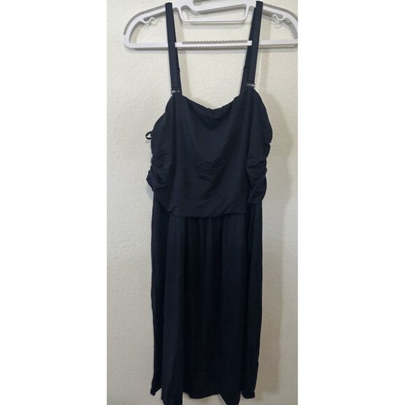 Lane Bryant Navy Blue Cinch Side Mini Dress Size 10/12 - Picture 1 of 9